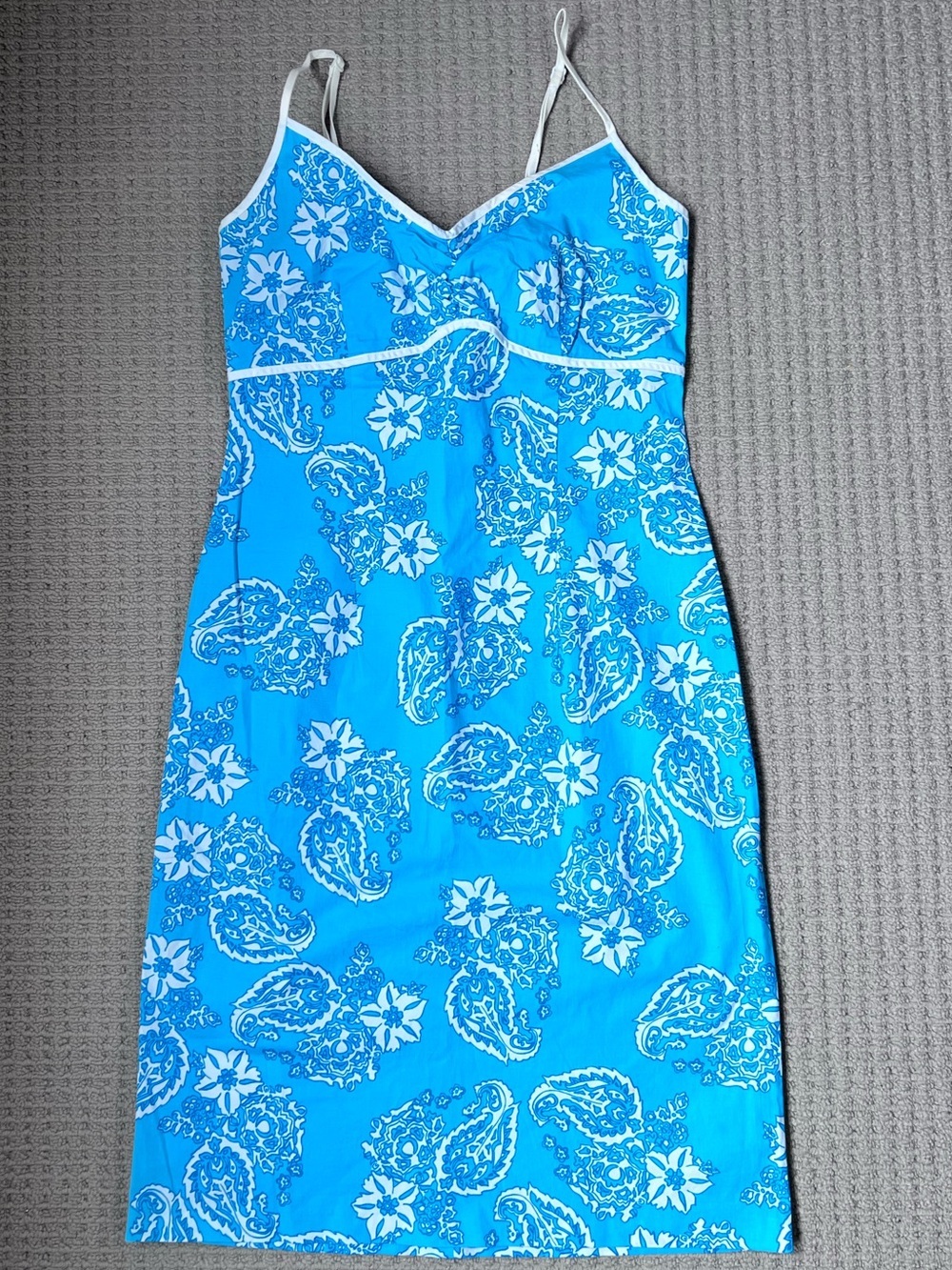 🌸3/$15🌸Smart Set Turquoise Paisley Slip Dress – Size 5